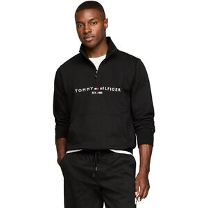 Tommy Hilfiger Men's Quarter‎ Zip Black Sweater XXL